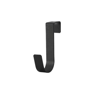 Over-Cabinet J Hooks – Metal – 7 cm – Fits 1.3 cm Doors – 3-Pack – Black/Silver/White
