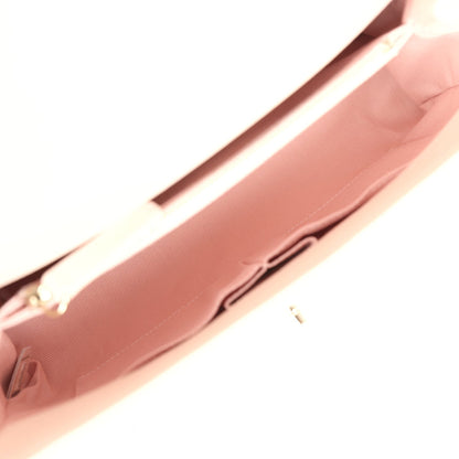 Chanel Medium Coco Top Handle Flap Bag Light Beige Chevron Caviar Light Gold Hardware