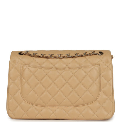 Chanel Jumbo Classic Double Flap Bag Light Beige Caviar Light Gold Hardware