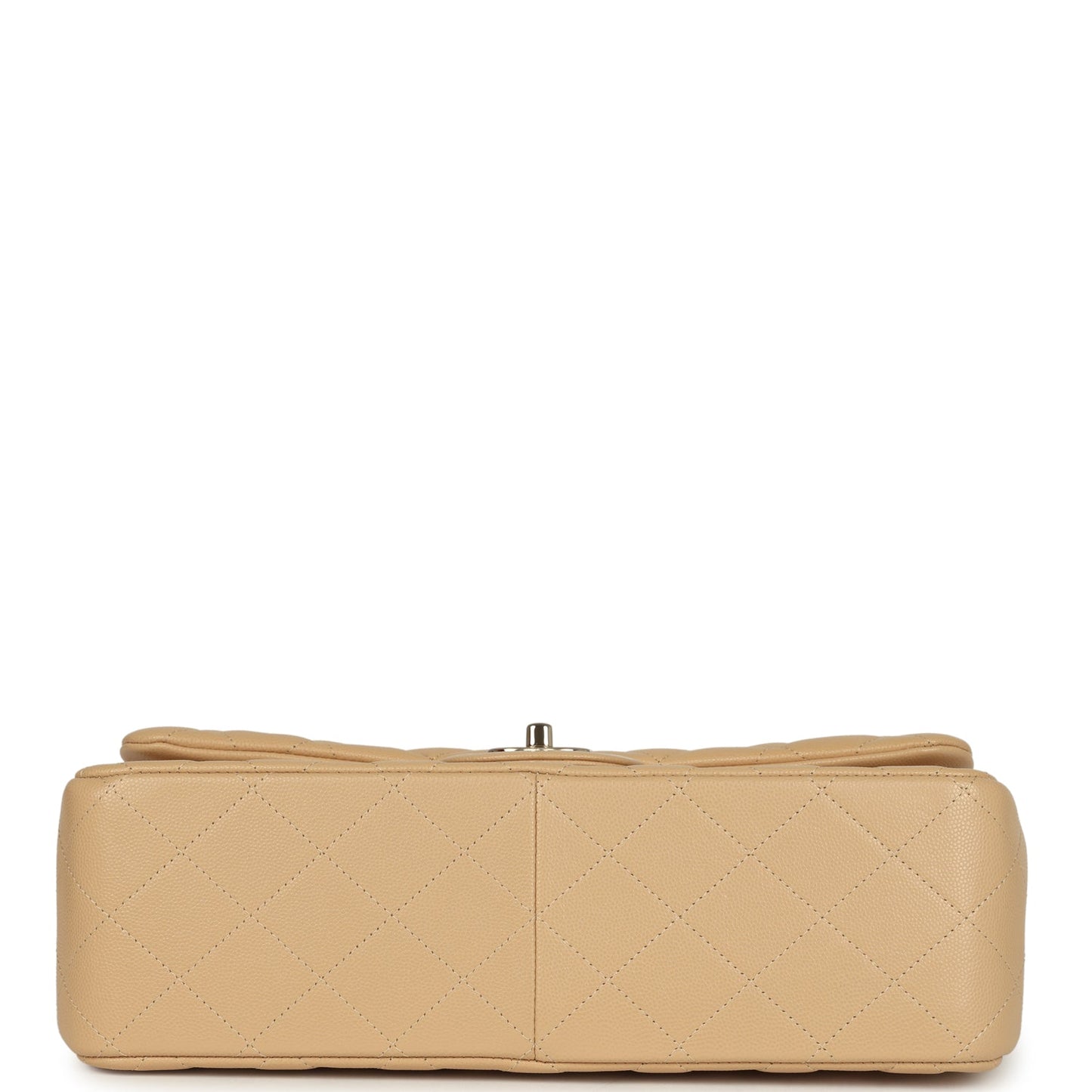 Chanel Jumbo Classic Double Flap Bag Light Beige Caviar Light Gold Hardware