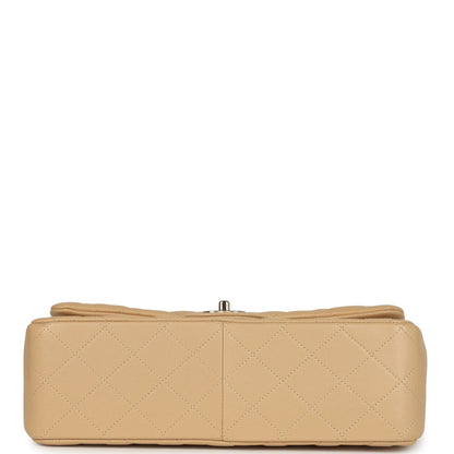 Chanel Jumbo Classic Double Flap Bag Light Beige Caviar Light Gold Hardware