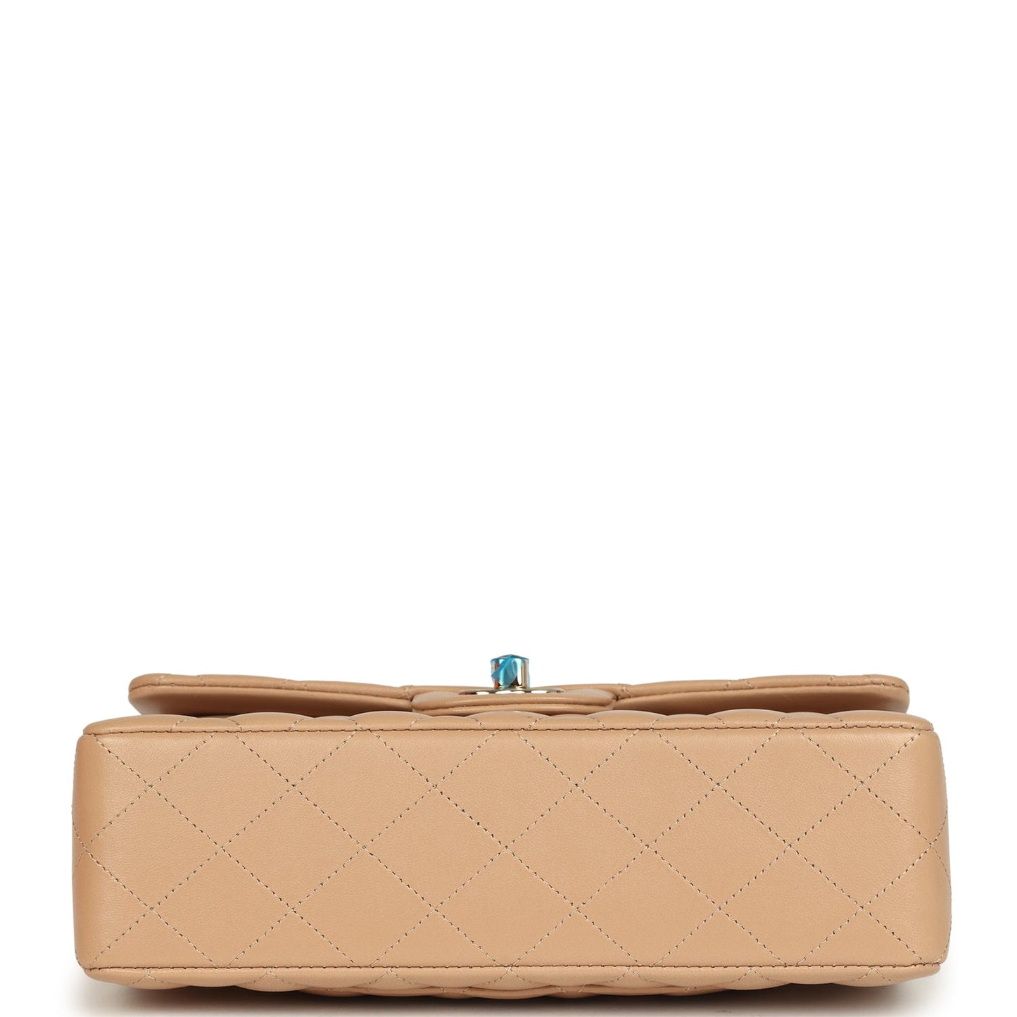 Chanel Small Classic Double Flap Dark Beige Lambskin Gold Hardware