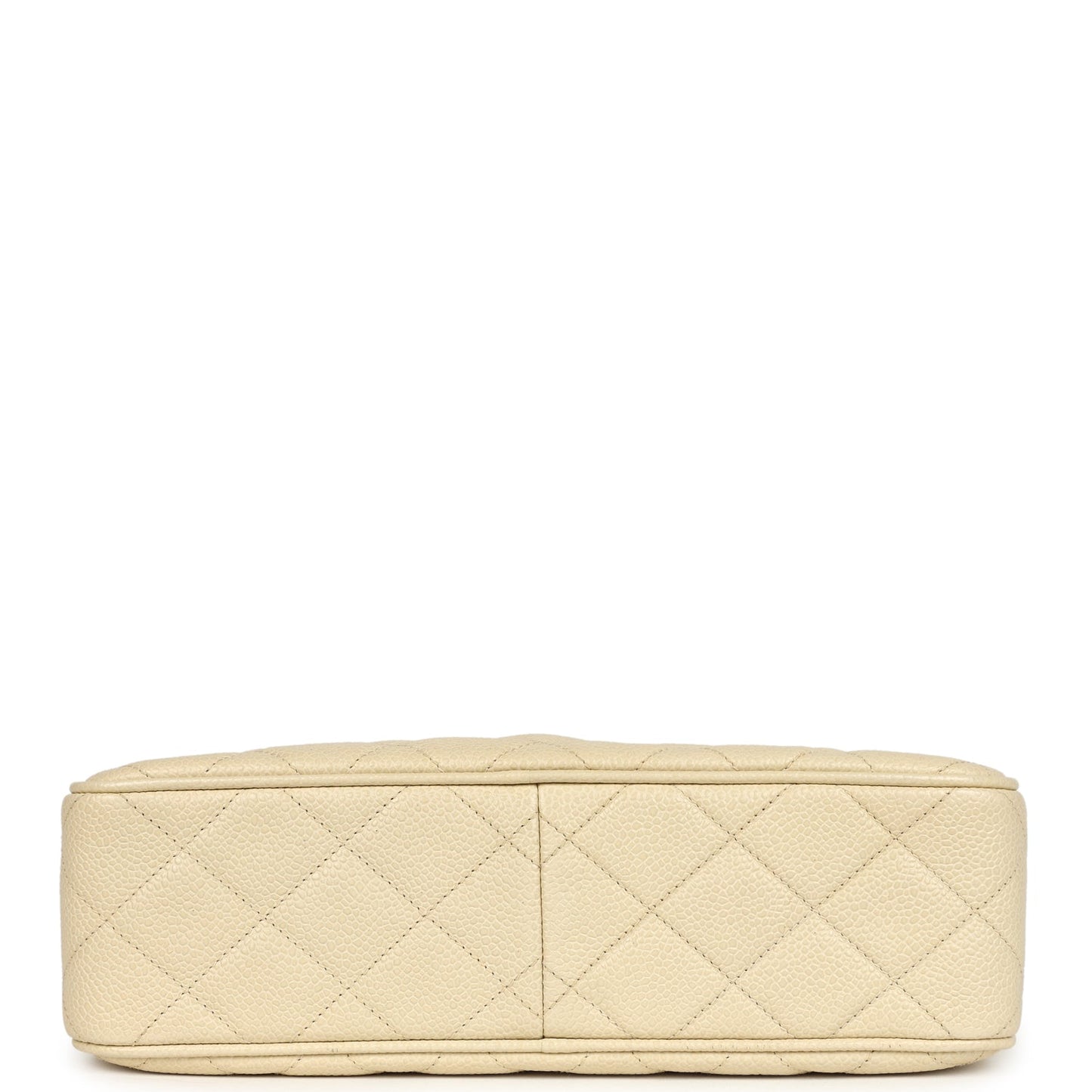 Vintage Chanel Medium Camera Bag Light Beige Caviar Gold Hardware